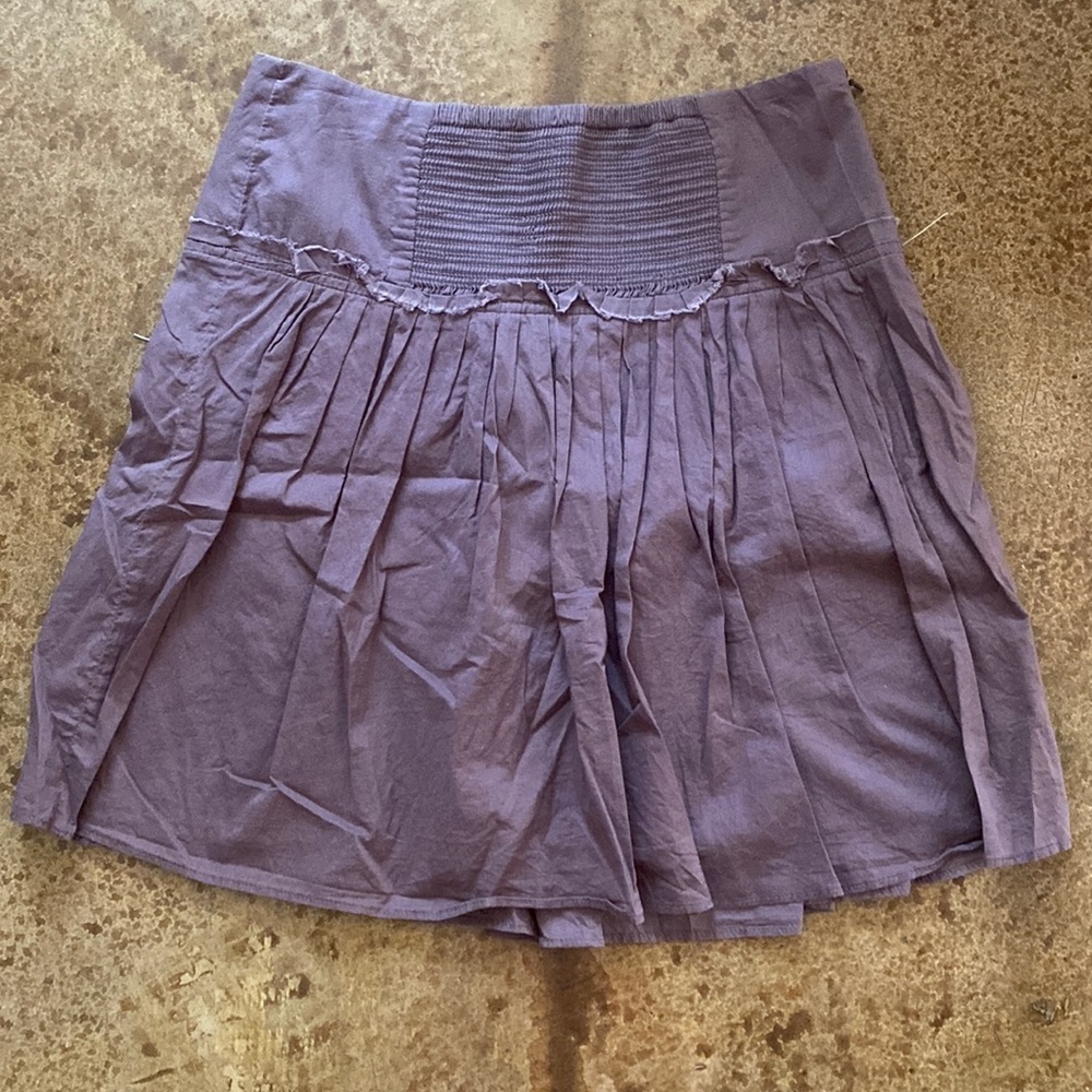 Banana Republic dusty purple wide yoke lined fit‎ and flare skirt